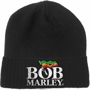 RockOff BOB MARLEY UNISEX BEANIE HAT: LOGO čiapka - čierna