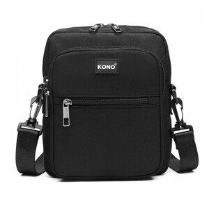 Kompaktná crossbody unisex taška KONO - čierna