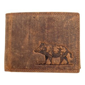 HL Luxusná kožená peňaženka s diviakom