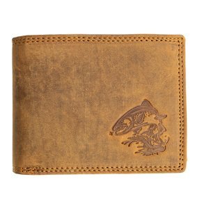 HL Luxusná kožená peňaženka so pstruhom