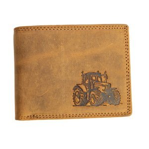 HL Luxusná kožená peňaženka s traktorom