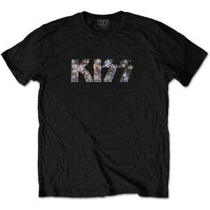 RockOff Kiss Unisex tričko: KISS - čierne s kamienkami Veľkosť: XXL