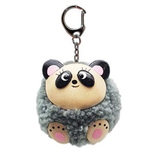 Stawscy Kľúčenka - Ručne vyrobený prívesok na kľúče s drevenými prvkami - panda