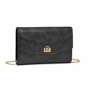 Miss Lulu dámska elegantná spoločenská kabelka LP2219 - čierna