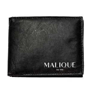 Malique dámska dizajnová papierová peňaženka D1093A - čierna - 11 cm
