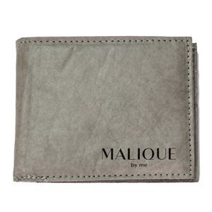 Malique dámska dizajnová papierová peňaženka D1093B - sivá - 11 cm