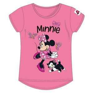 Detské bavlnené tričko Minnie Mouse Disney - ružové Veľkosť: 110