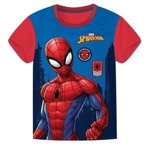Detské bavlnené tričko Spider-man Marvel - modré Veľkosť: 110