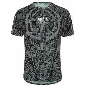Cycology pánske technické tričko Aztec - čierno sivé Veľkosť: XXL