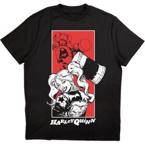 DC Comics tričko Harley Quinn Hammer Čierna XL