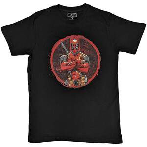 Marvel tričko Deadpool Arms Crossed Čierna S