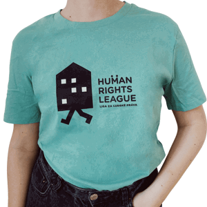 Liga za ľudské práva tričko Human Rights League Black icon Mint XL