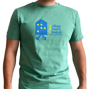 Liga za ľudské práva tričko Human Rights League Blue icon Mint S