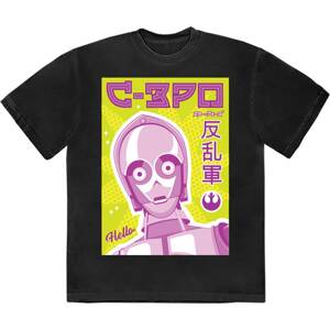 Star Wars tričko C-3PO Japanese Čierna L