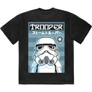 Star Wars tričko Trooper Japanese Čierna XL