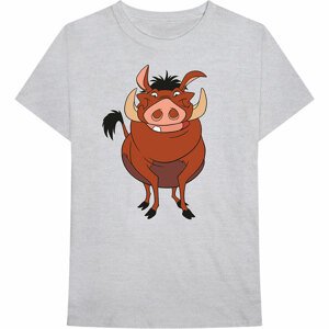 Disney tričko Lion King - Pumbaa Pose Šedá M