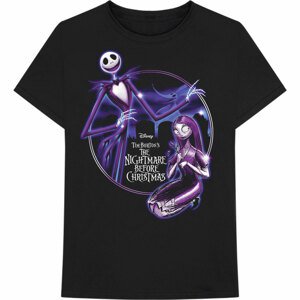 Disney tričko The Nightmare Before Christmas Purple Graveyard Čierna XXL