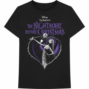 Disney tričko The Nightmare Before Christmas Purple Heart Čierna L