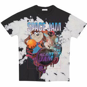 Space Jam tričko Ready 2 Jam Čierna/biela M
