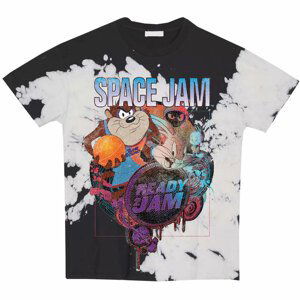 Space Jam tričko Ready 2 Jam Čierna/biela XL