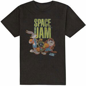 Space Jam tričko Tune Squad Čierna XL