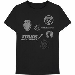 Marvel tričko Iron Man Stark Expo Čierna XXL