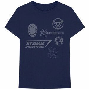 Marvel tričko Iron Man Stark Expo Modrá L