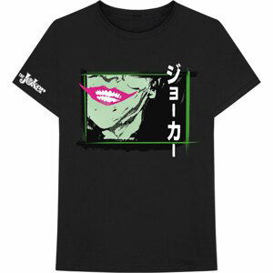 DC Comics tričko Joker Smile Frame Anime Čierna XL