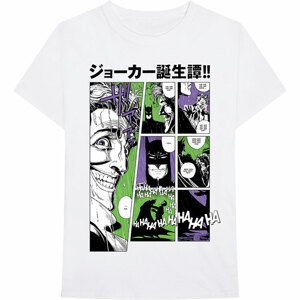 DC Comics tričko Joker Sweats Manga Biela L