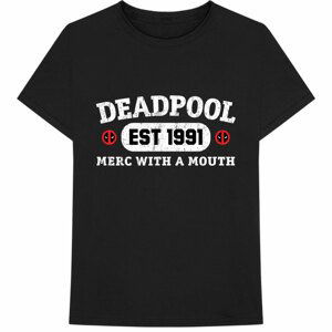 Marvel tričko Deadpool Merc With A Mouth Čierna L
