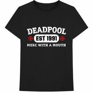 Marvel tričko Deadpool Merc With A Mouth Čierna L