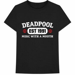 Marvel tričko Deadpool Merc With A Mouth Čierna XXL