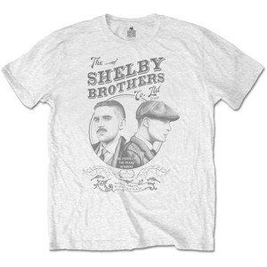 Peaky Blinders tričko Shelby Brothers Circle Faces Biela XL