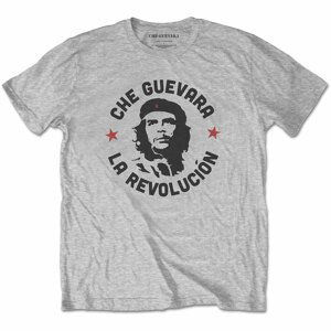 Che-Guevara tričko Circle Logo Šedá S