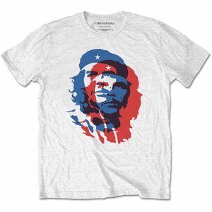Che-Guevara tričko Blue and Red Biela XL