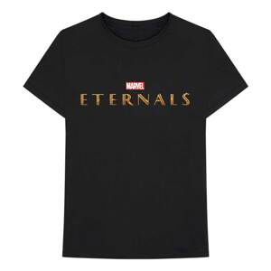 Marvel tričko Eternals Logo Čierna L