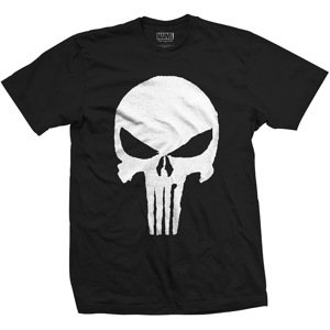 Marvel tričko Punisher Jagged Skull Čierna M