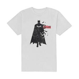 DC Comics tričko The Batman Distressed Figure Biela XL