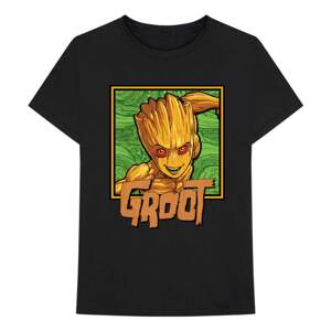 Marvel tričko I am Groot - Groot Square Čierna XL