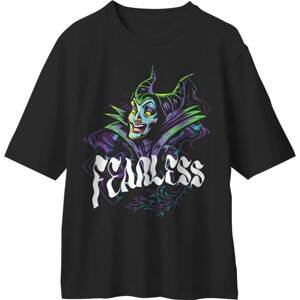 Disney tričko Sleeping Beauty Fearless Maleficent Čierna S