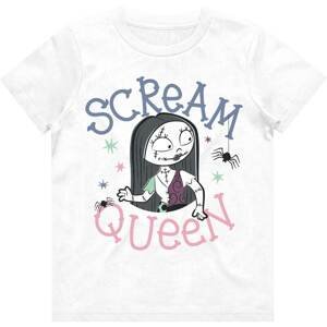 Disney tričko The Nightmare Before Christmas Scream Queen Biela 5-6 rokov