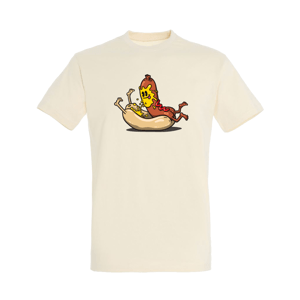 Koza Bobkov tričko Hotdog Krémová S