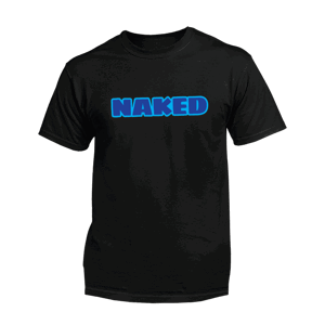 Naked Bananas tričko Naked s výhodami, modrá Čierna L