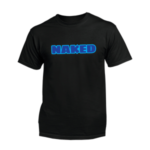 Naked Bananas tričko Naked s výhodami, modrá Čierna XXL