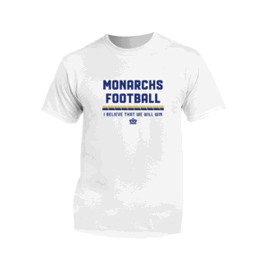 Monarchs Bratislava tričko I believe that we will win Biela XXL