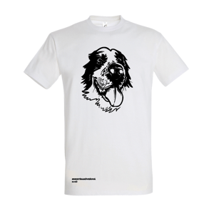 KIKA KÖVEŠOVÁ tričko Aziat - šteniatko - pre milovníkov psov Biela M