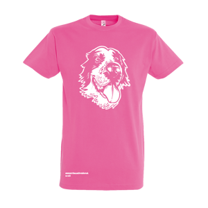 KIKA KÖVEŠOVÁ tričko Aziat - šteniatko - pre milovníkov psov Ružová XL