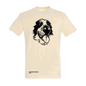 KIKA KÖVEŠOVÁ tričko Aziat - šteniatko - pre milovníkov psov Krémová M