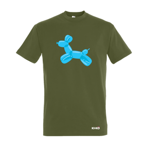 KIKA KÖVEŠOVÁ tričko Pes modrý - na pomoc týraným zvieratám Dark Khaki XXL
