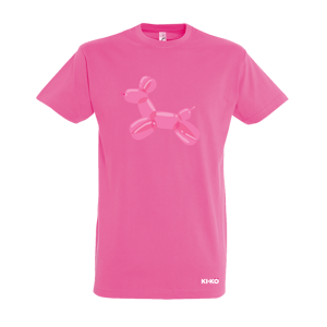 KIKA KÖVEŠOVÁ tričko Pes ružový - na pomoc týraným zvieratám Ružová M